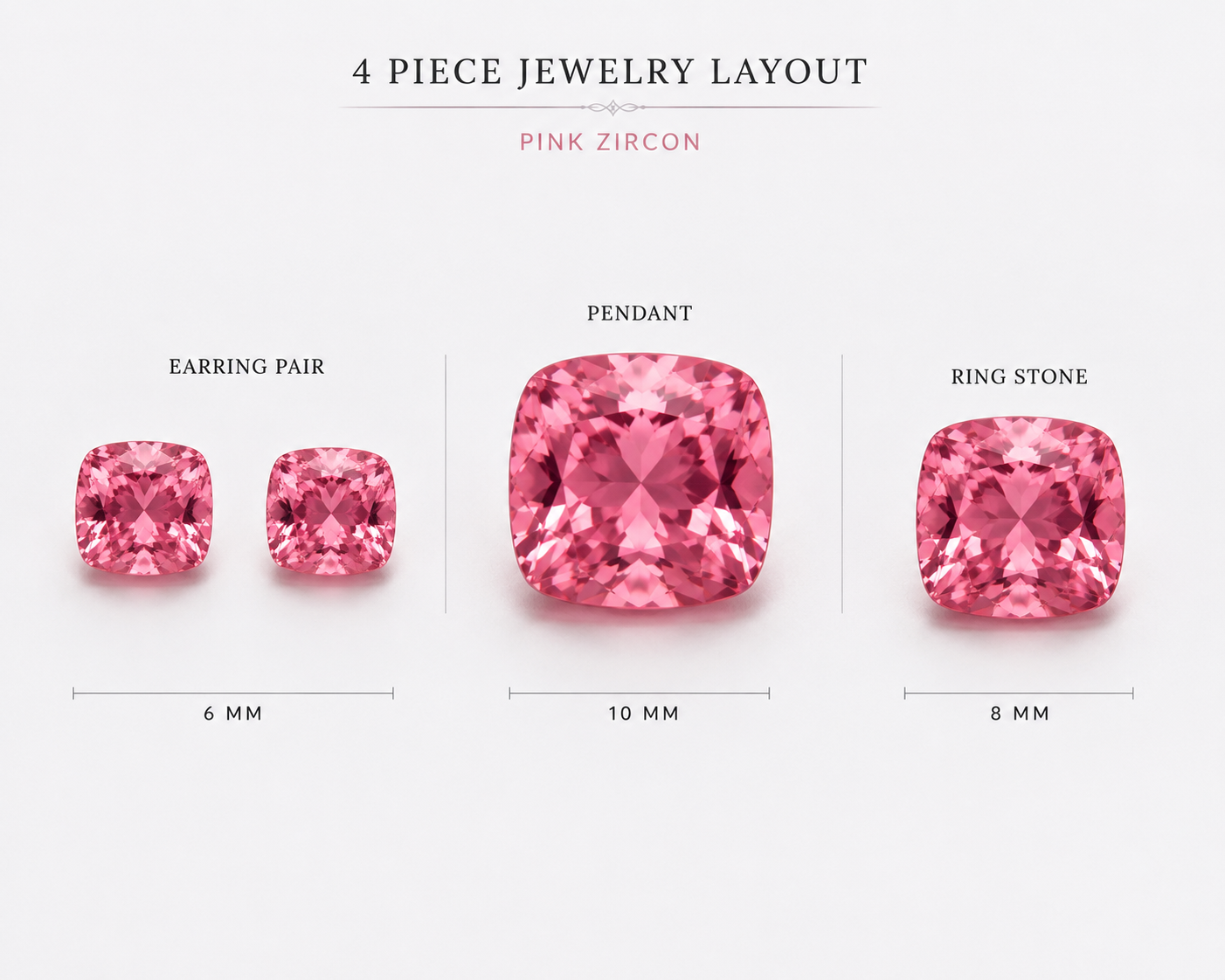 Rosé Majesty – Crown Cut Designer Quartet